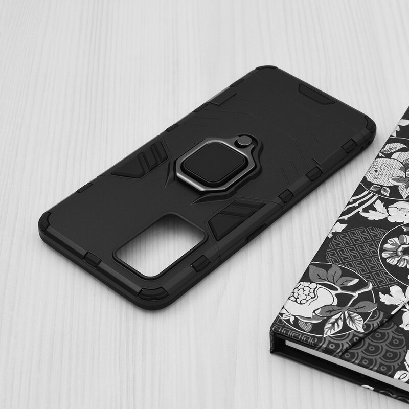 Husa Oppo A74 4G Techsuit Silicone Shield, negru