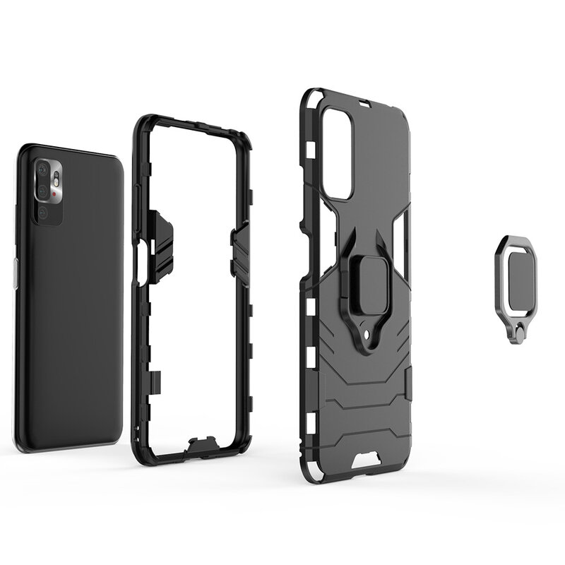 Husa Xiaomi Redmi Note 10 5G Techsuit Silicone Shield, negru