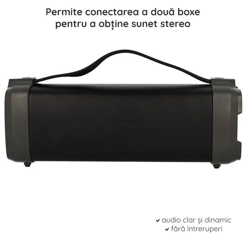 Boxa portabila Bluetooth TWS X-mi F52, USB, Jack 3.5mm, negru