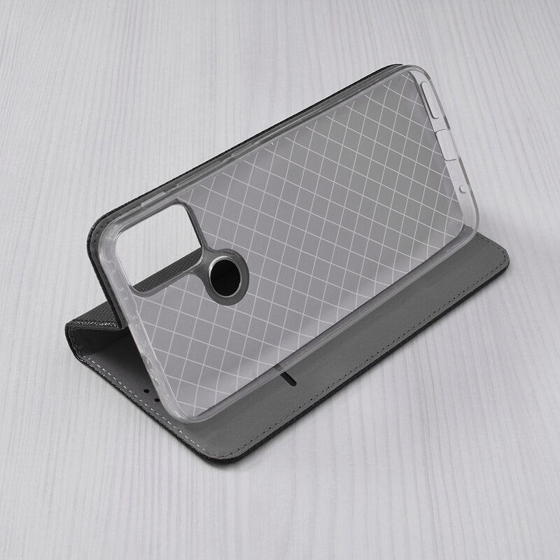 Husa Smart Book Motorola Moto G30 Flip - Negru
