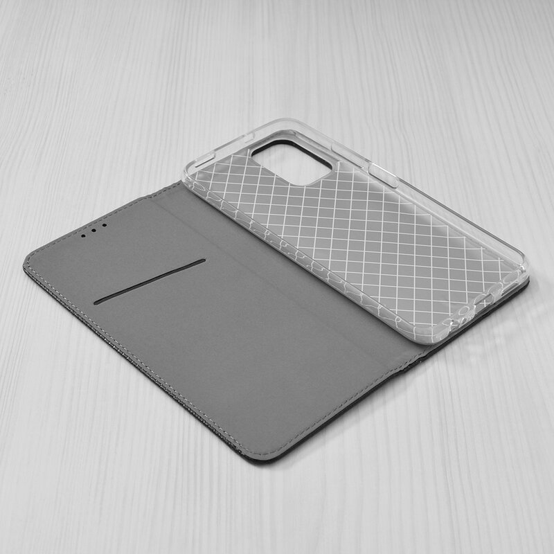 Husa Smart Book Xiaomi Redmi Note 10S Flip - Negru