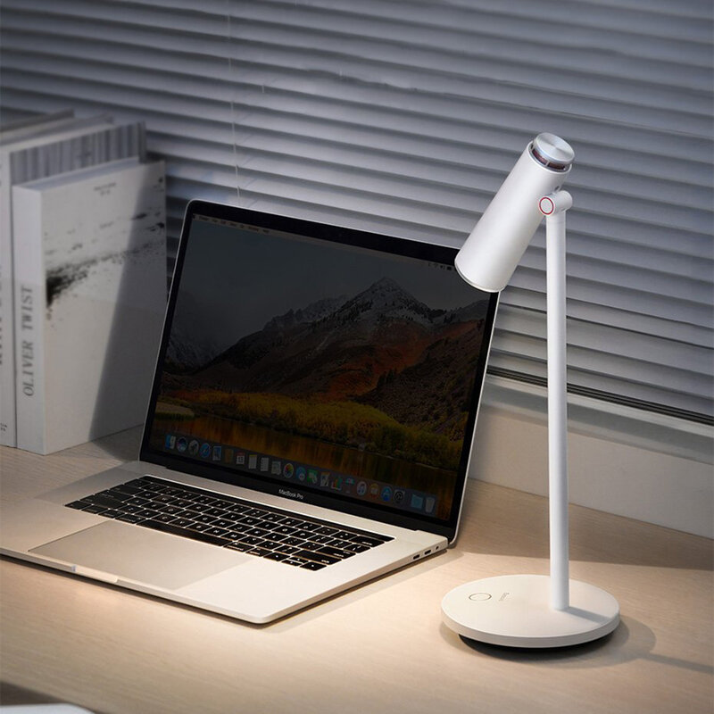 Veioza wireless pentru birou, lampa citit LED, alb, DGIWK-A02