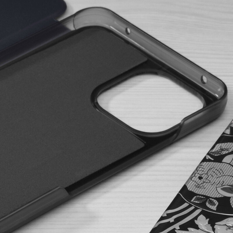 Husa Xiaomi Mi 11 Lite Eco Leather View flip tip carte, albastru
