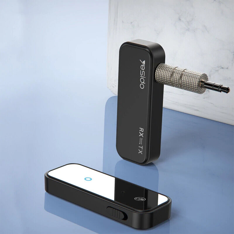 Adaptor audio auto Bluetooth Yesido YAU25, Jack 3.5mm, negru
