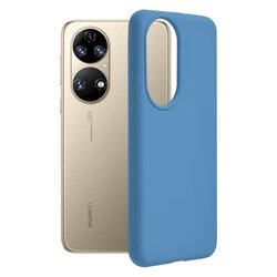 Husa Huawei P50 Techsuit Soft Edge Silicone, albastru