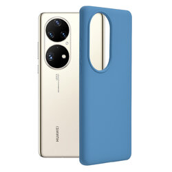 Husa Huawei P50 Pro Techsuit Soft Edge Silicone, albastru