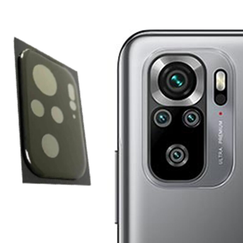 Folie camera Xiaomi Redmi Note 10S Mocolo Back Lens 9H, negru