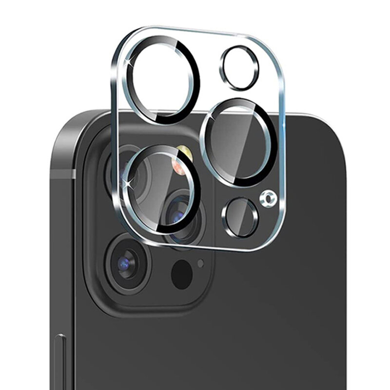 Folie camera iPhone 13 Pro Max Mocolo Back Lens 9H, negru