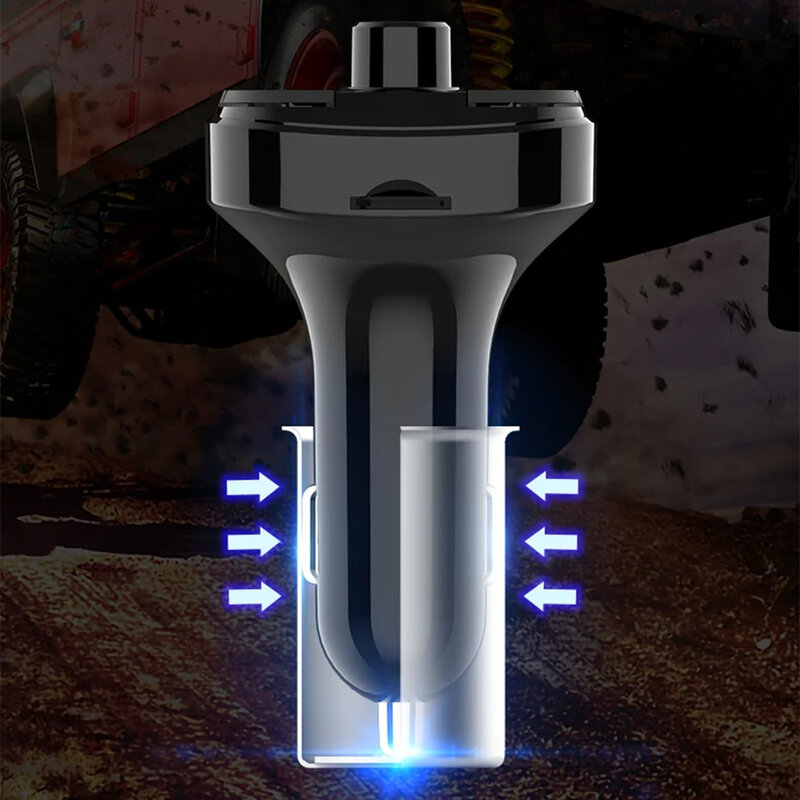 Modulator FM auto Bluetooth Yesido Y45, 2x USB + Type-C 18W, negru