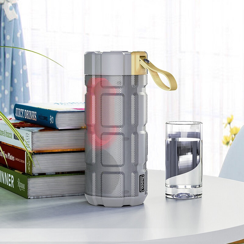 Boxa portabila Bluetooth Hoco HC7, Micro-SD, USB, FM, gri