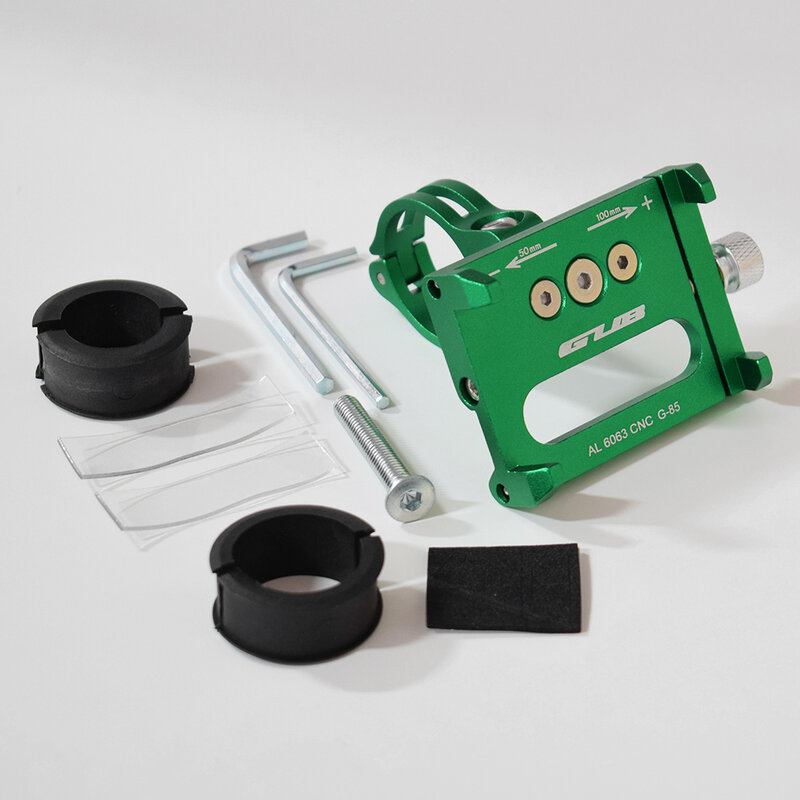 Suport Bicicleta Gub G85 Din Metal Cu Prindere De Ghidon Pentru Telefoane - Green