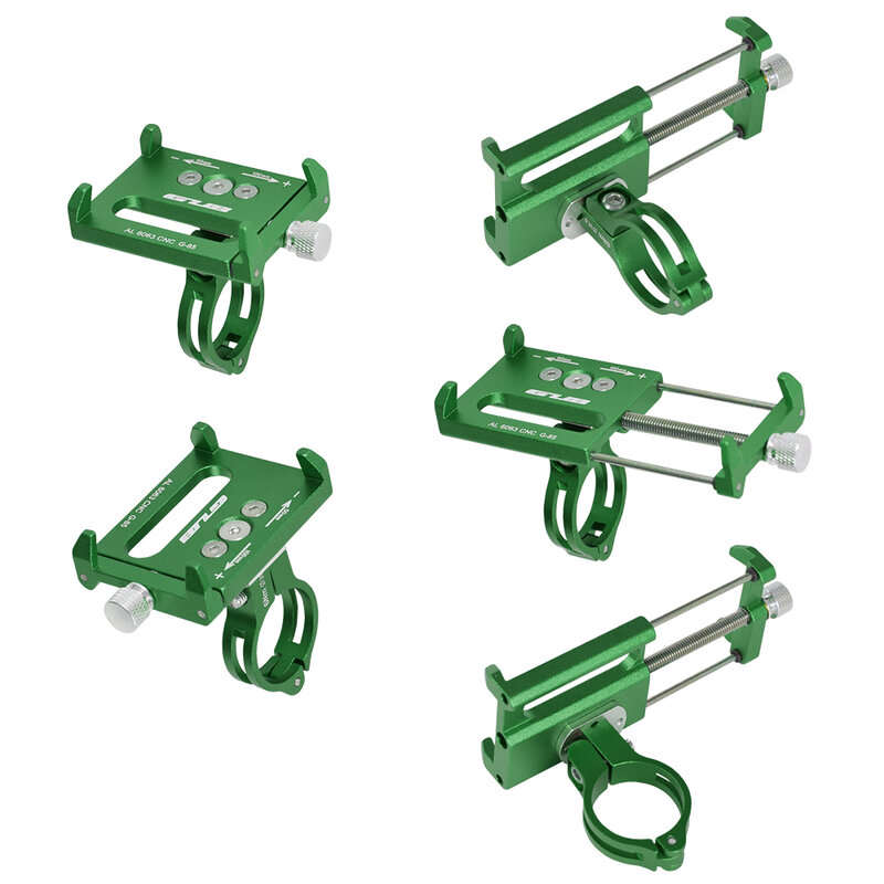 Suport Bicicleta Gub G85 Din Metal Cu Prindere De Ghidon Pentru Telefoane - Green