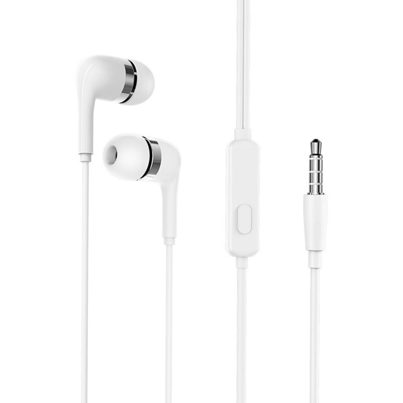 Casti in-ear Borofone BM39, Hi-Fi audio, Jack 3.5mm, 1.2m, alb