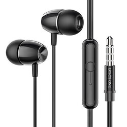 Casti in-ear Borofone BM57, Jack 3.5mm, microfon, 1.2m, negru