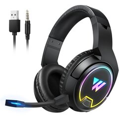 Casti over-ear cu fir Wintory W1, headset gaming wireless, negru