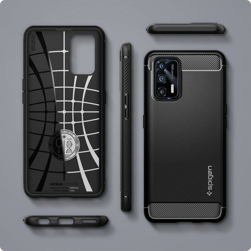 Husa Realme GT 5G Spigen Rugged Armor, negru