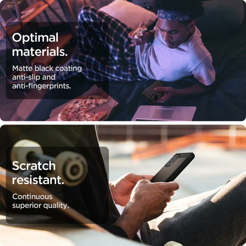 Husa Realme GT 5G Spigen Rugged Armor, negru