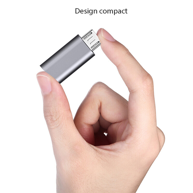 Convertor Lightning - Micro-USB - Gri