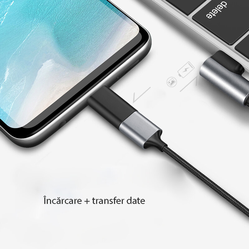 Convertor Lightning - Micro-USB - Gri
