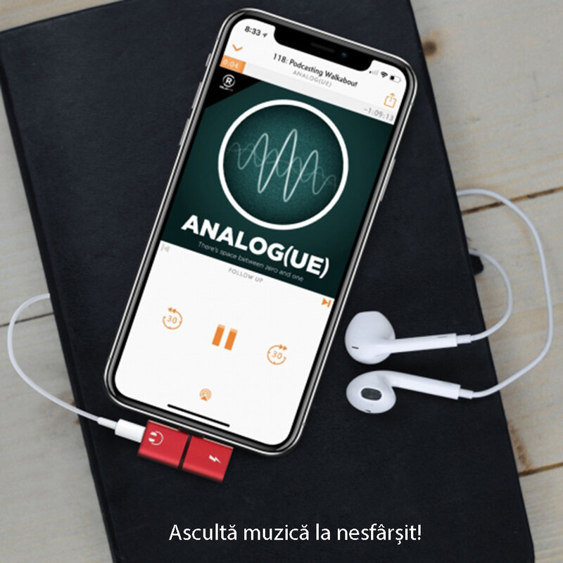 Convertor Lightning - 2xLightning - Rosu