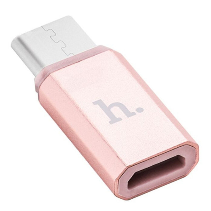 Convertor Hoco Micro-USB - Type-C - Rose Gold