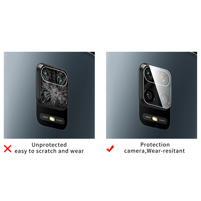Folie camera Xiaomi Redmi Note 9 Pro Max Mocolo Back Lens 9H, clear