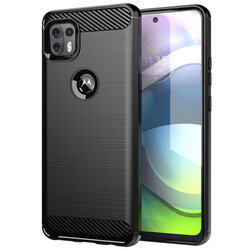 Husa Motorola Moto G 5G Techsuit Carbon Silicone, negru