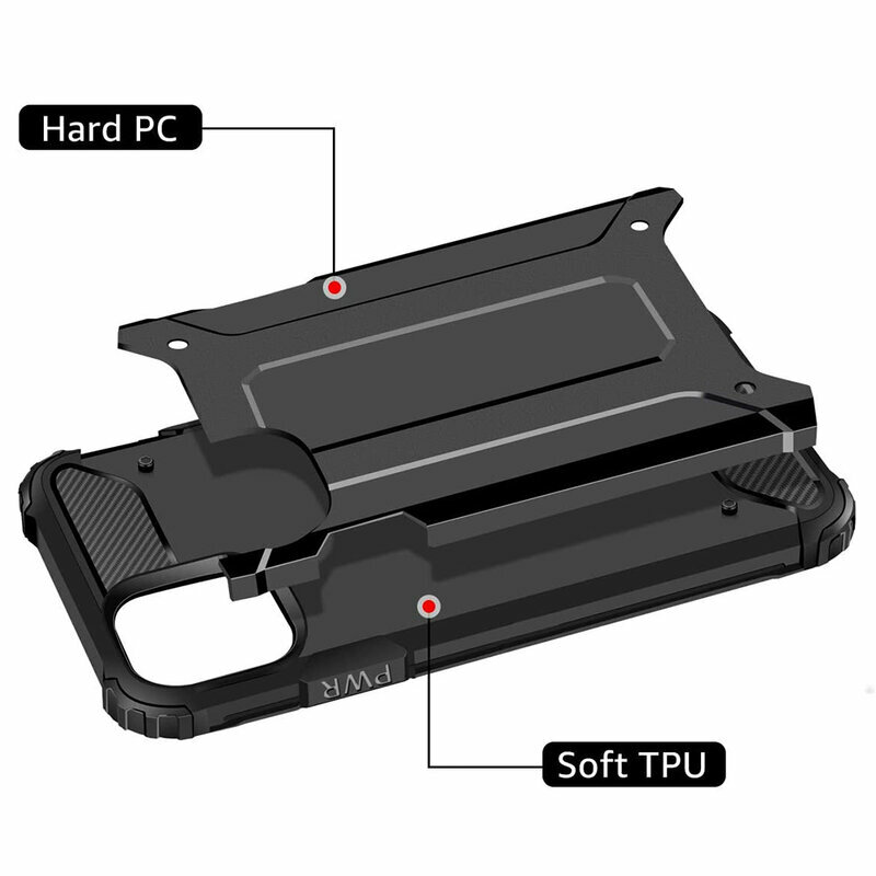 Husa iPhone 13 Pro Max Techsuit Hybrid Armor - Negru
