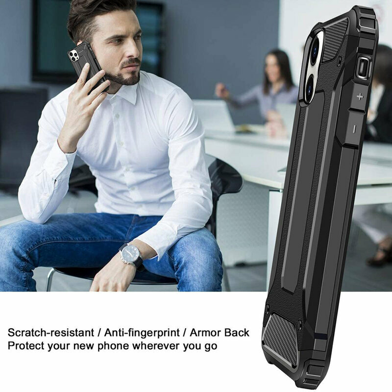 Husa iPhone 13 Pro Max Techsuit Hybrid Armor - Negru