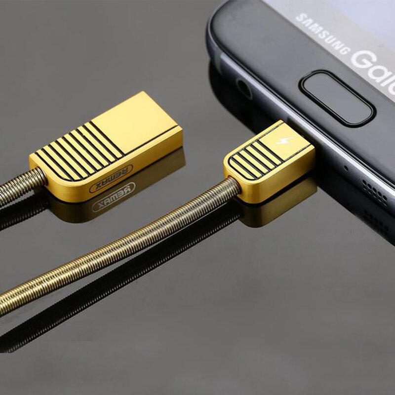 Cablu de date Micro USB Remax Linyo RC-088m - Auriu