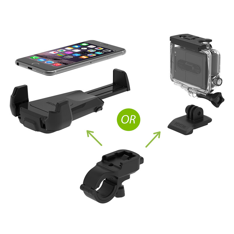 Suport bicicleta GoPro, moto telefon iOttie Active Edge, negru