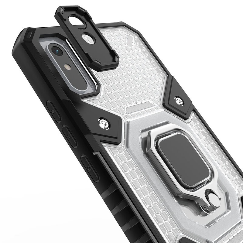 Husa antisoc Xiaomi Redmi 9A Techsuit Honeycomb, negru