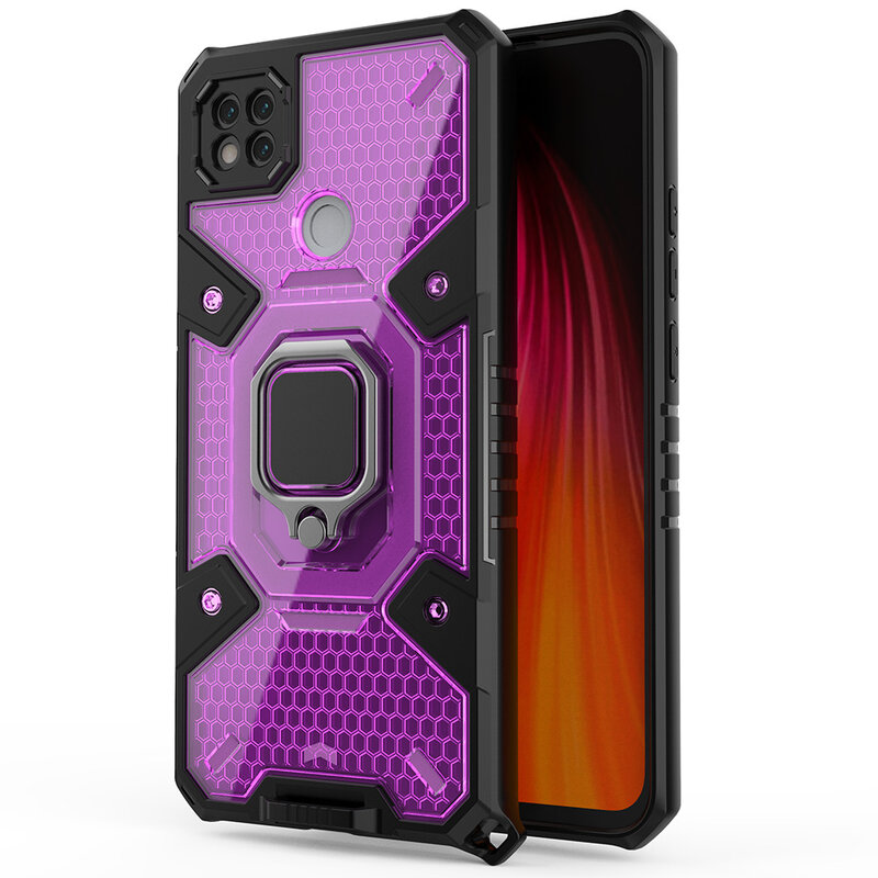Husa antisoc Xiaomi Redmi 9C Techsuit Honeycomb, roz