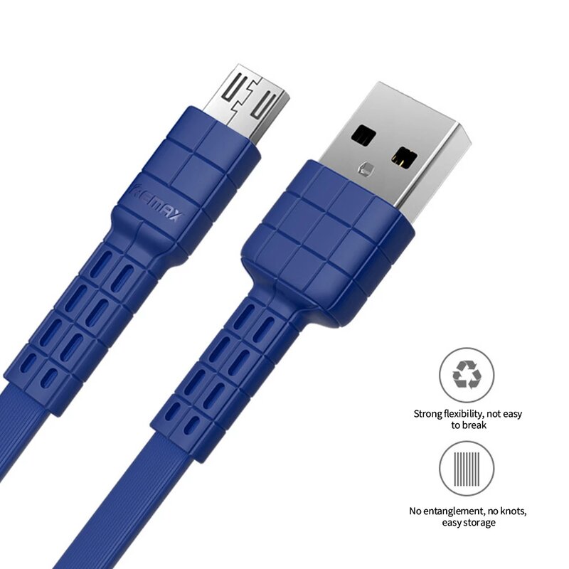Cablu de date Micro-USB Remax RC-116m 1M 2.4A - Alb