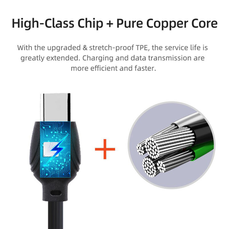 Cablu de date Awei CL-61 Micro-USB Fast Data / Charge – Negru