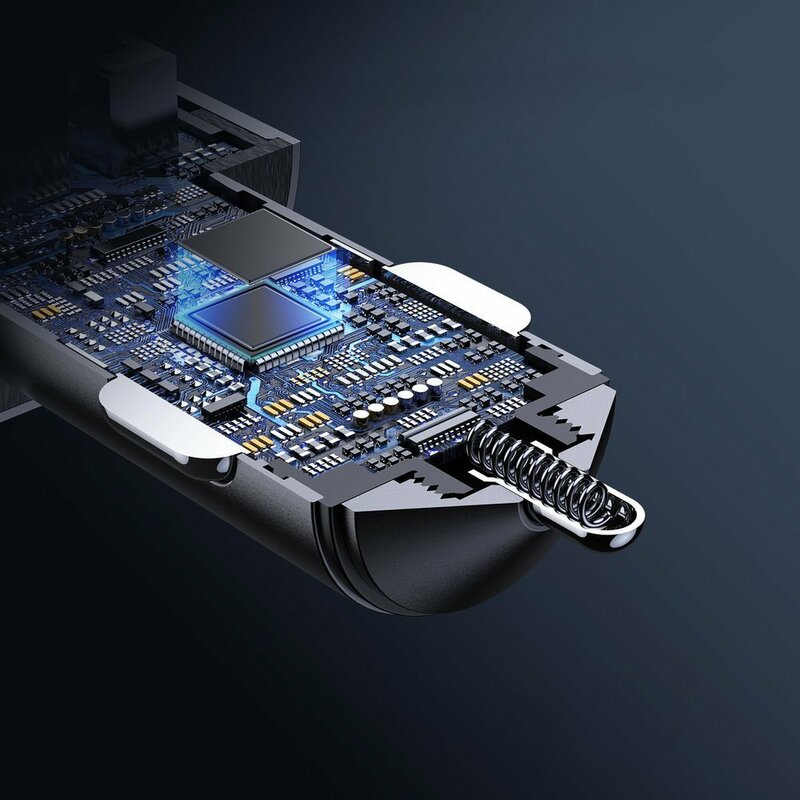 Incarcator auto JoyRoom C-A19 Fast Charge 3x USB, 38W, negru