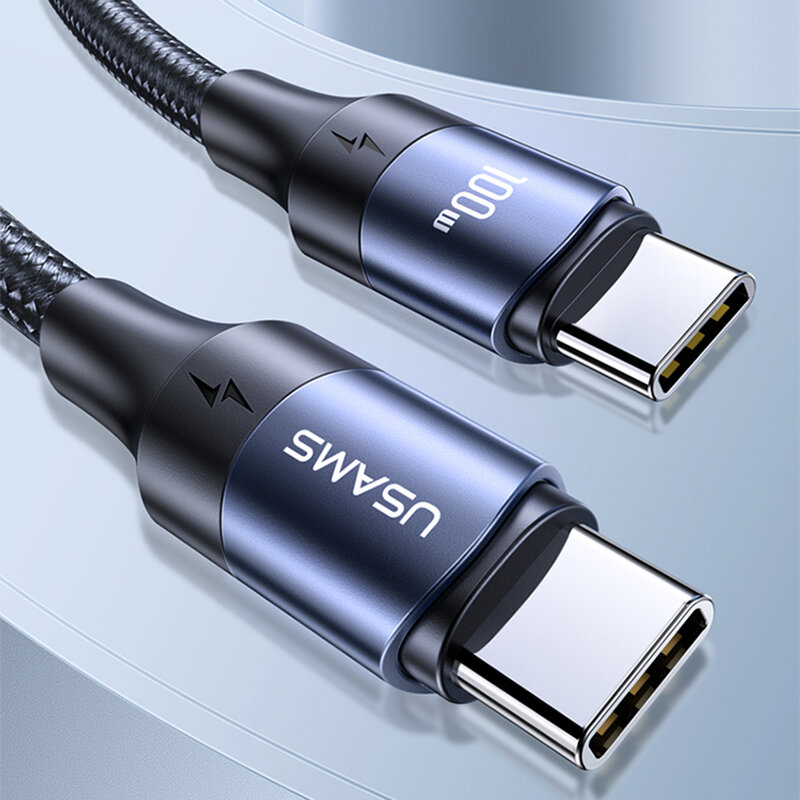 Cablu de date USB-C la Type-C Usams U71, 100W, 3m, negru