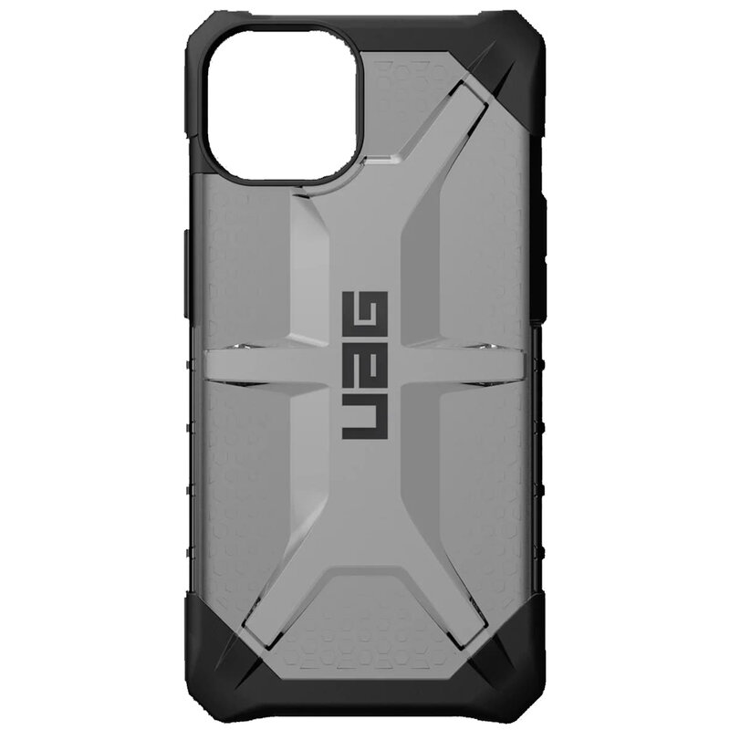 Husa iPhone 13 transparenta UAG Plasma, cenusiu