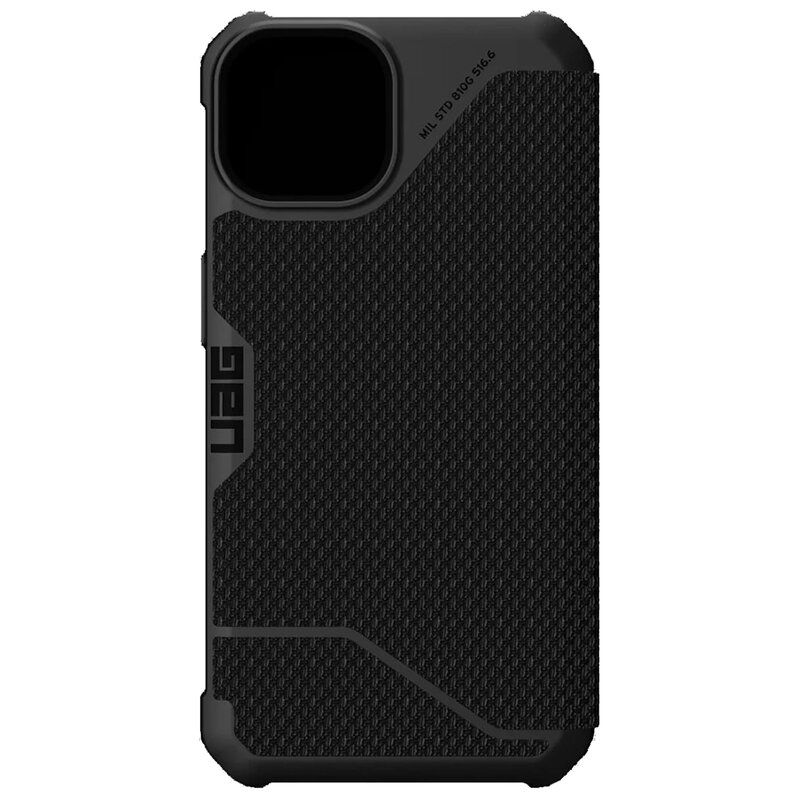 Husa iPhone 13 UAG Metropolis FIBRARMR, negru