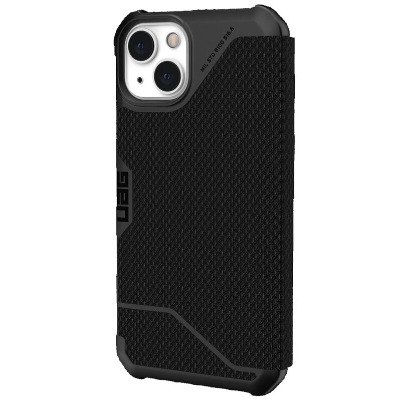 Husa iPhone 13 UAG Metropolis FIBRARMR, negru