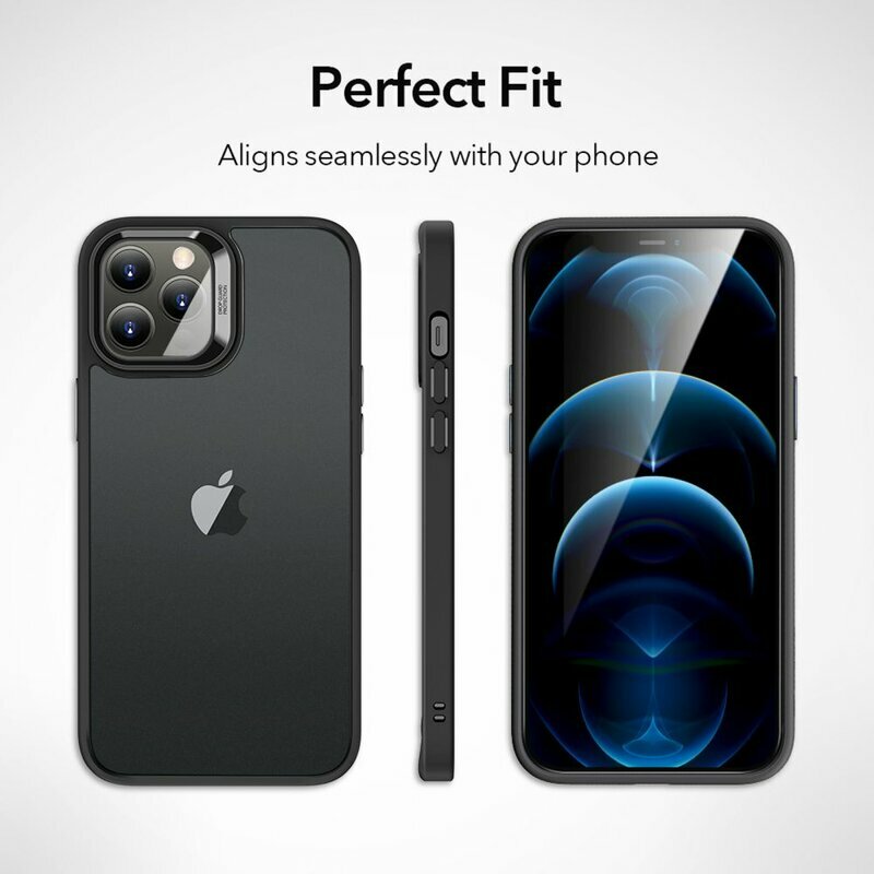 Husa iPhone 12 ESR Classic Hybrid Din Policarbonat Transparent - Negru