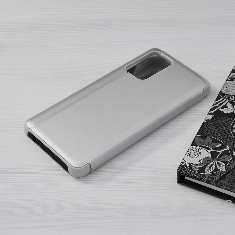 Husa Samsung Galaxy A52s 5G Flip Standing Cover, argintiu