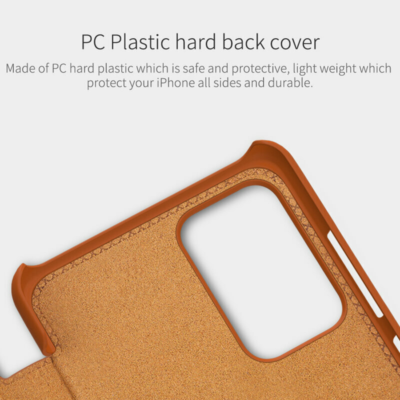 Husa Samsung Galaxy A52s 5G Nillkin QIN Leather, maro