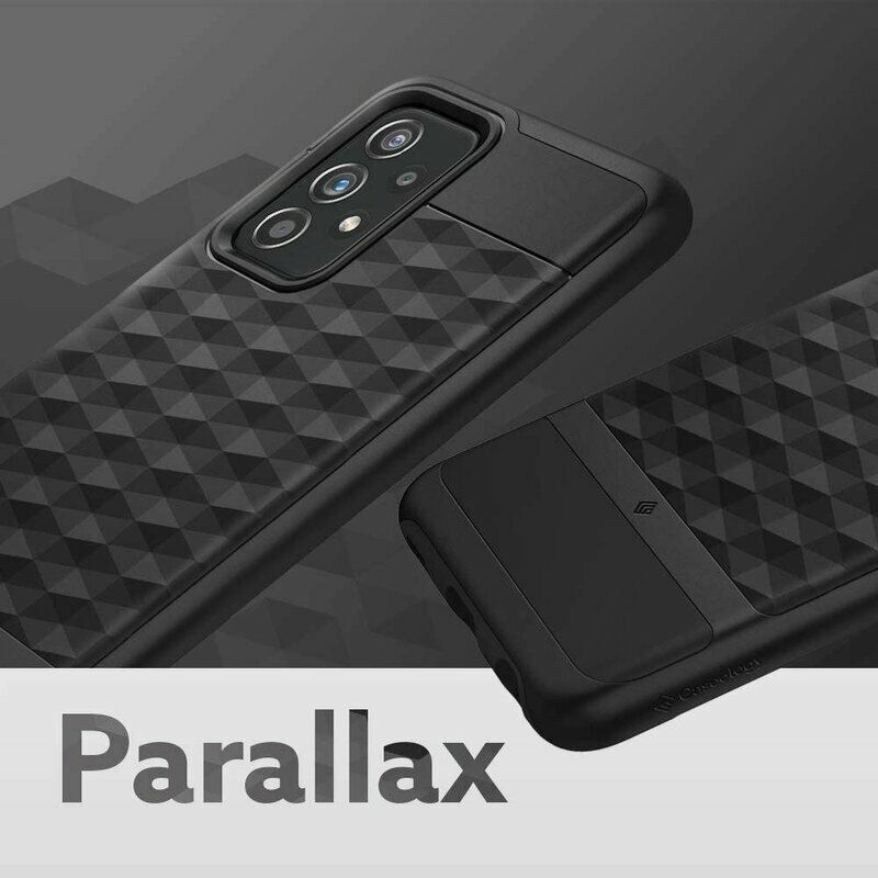 Husa Samsung Galaxy A52s 5G Spigen Caseology Parallax, negru