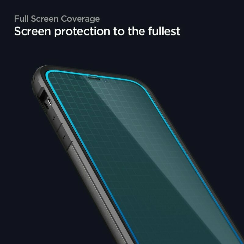 Folie Sticla Samsung Galaxy A52s 5G Spigen Glas.t R Align Master, negru