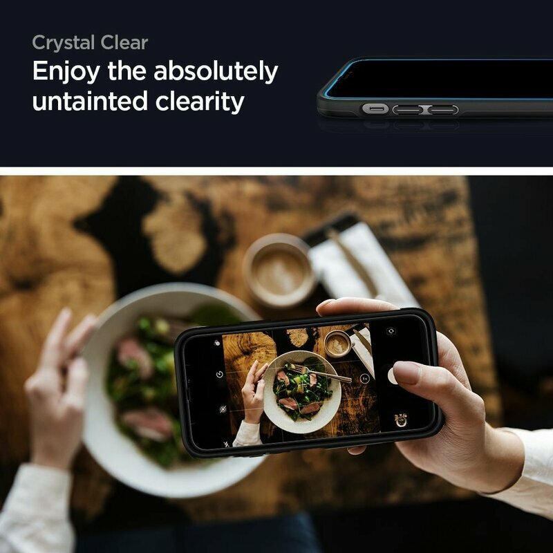 Folie Sticla Samsung Galaxy A52s 5G Spigen Glas.t R Align Master, negru