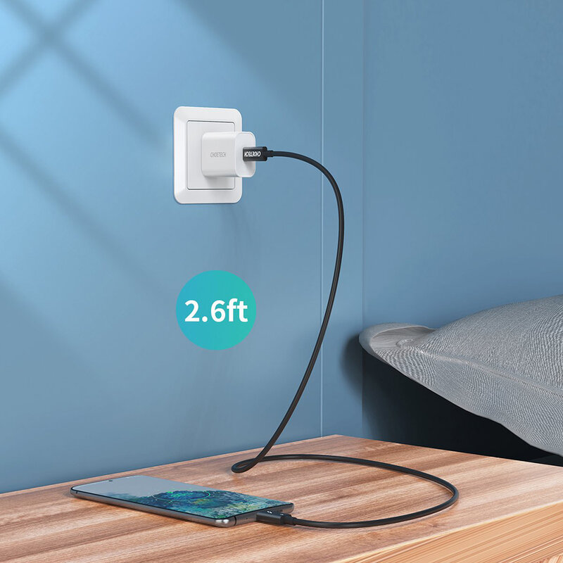 Cablu Type-C Thunderbolt 3, PD100W, 40Gbps, 5K Choetech, negru, A3009