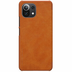 Husa Xiaomi 11 Lite 5G NE Nillkin QIN Leather, maro