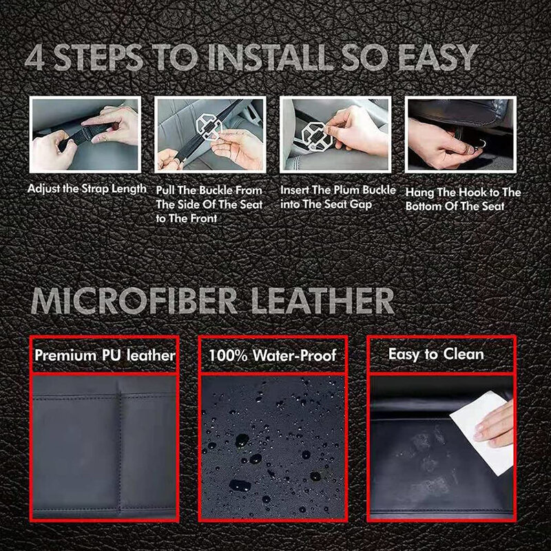 Organizator scaun auto cu masuta, suport pahare, negru