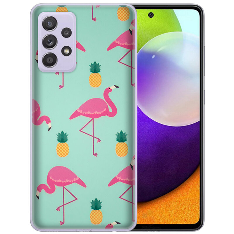Skin Samsung Galaxy A52 5G - Sticker Mobster Autoadeziv Pentru Spate - Flamingo